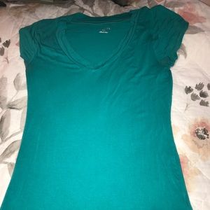 Teal basic tee